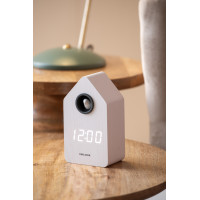Budík Cuckoo LED Karlsson KA6061WH, 16cm